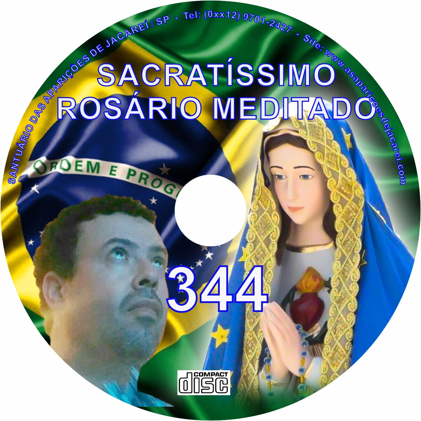 CD Rosário Meditado 344 CD Rosário Meditado 344